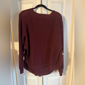 Cranberry knit sweater. Sz xl